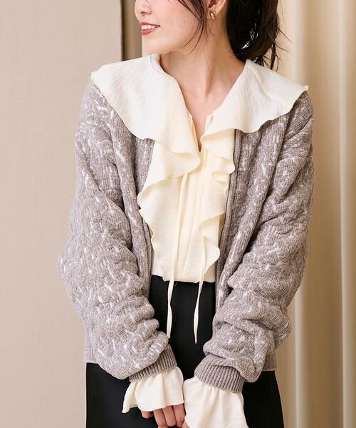 専用　JULY NINE モールニット ブルゾン/BLAMINK l’arum 専用 JULY NINE モールニット ブルゾン/BLAMINK l'arumの通販はau PAY