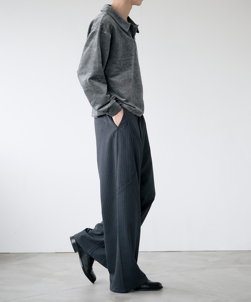 ENYCE ポロシャツ ベロア 3XL 長袖 Adoon plain ポロシャツ Velour Skipper Long Sleeve Poro / ベロア