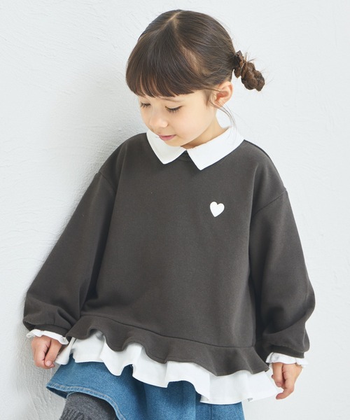 pairmanon（ペアマノン） トレーナー 「サラッとスウェット」ハート