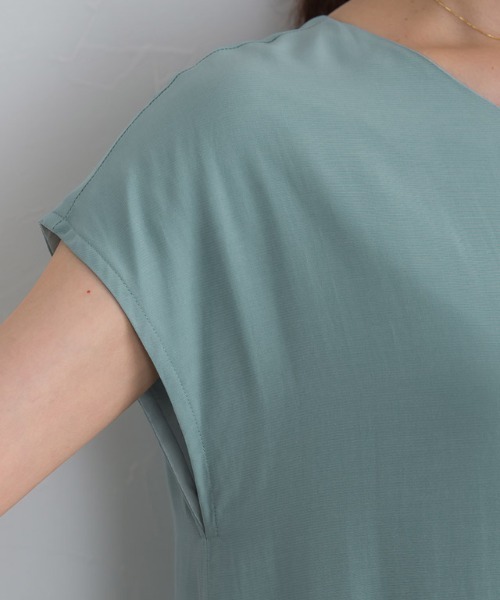 「Pierrot」 半袖ワンピース M カーキ レディース_画像2