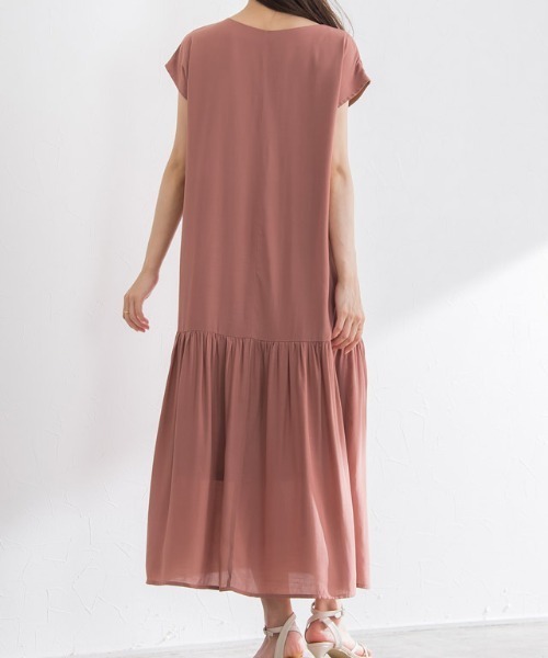 「Pierrot」 半袖ワンピース M カーキ レディース_画像7