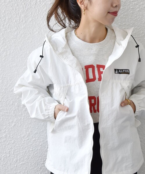 「ALTUS Mountain Gear」 ナイロンブルゾン ONE SIZE ホワイト レディース_画像5