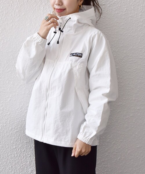「ALTUS Mountain Gear」 ナイロンブルゾン ONE SIZE ホワイト レディース_画像9