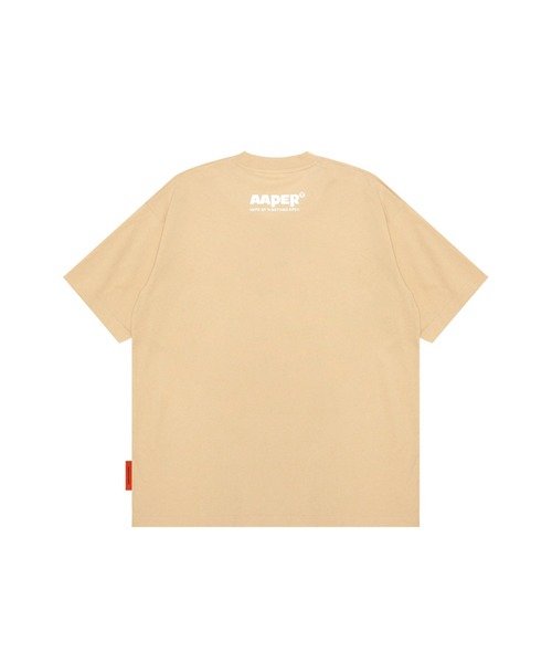 「AAPE BY A BATHING APE」 半袖Tシャツ X-LARGE ライトベージュ メンズ_画像7