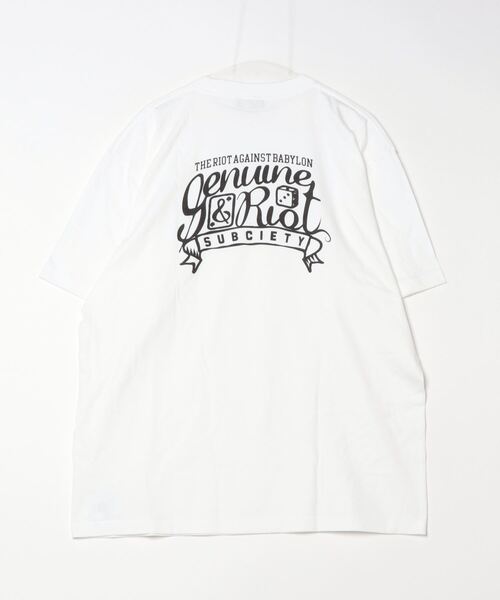 「Subciety」 半袖Tシャツ - ホワイト メンズ_画像2
