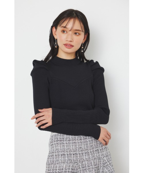「rienda」 長袖ニット FREE グレー レディース_画像4