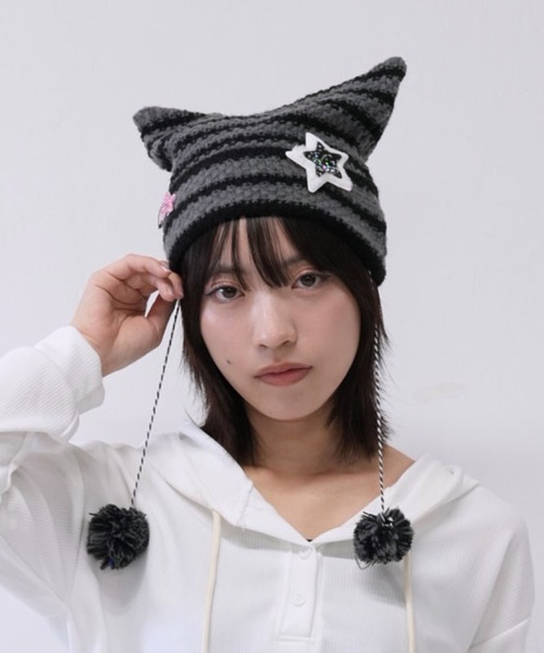 Kumi Tsuyuki クミツユキ｜グリーン ボーダー ニット帽 ビーニー 楽天市場】レビューでクーポン☆ビーニー ニットキャップ ボーダー