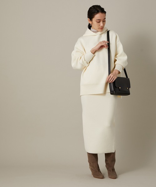 「ADAM ET ROPE'」 ニットスカート FREE ホワイト レディース_画像5