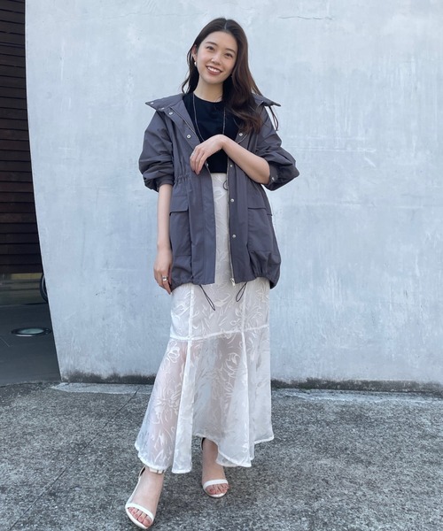 anuans（アニュアンス） ロングスカート SMALL ライトグレー