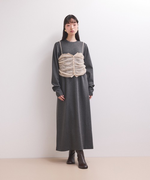 【☆古着Vintage大好き人間】ADAM ET ROPE' ワンピース ADAM ET ROPE'（アダムエロペ） ワンピース 「WEB限定」ニット