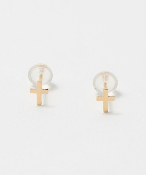 BEAUTY＆YOUTH UNITED ARROWS ピアス K18 クロス ピアス レディース