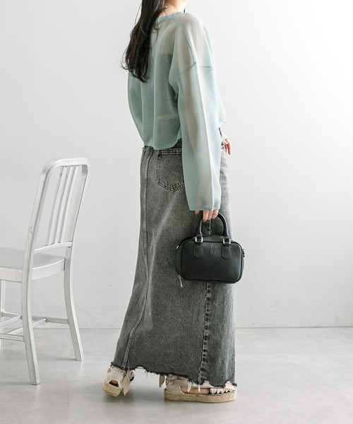 「mystic」 長袖ニット FREE アイボリー レディース_画像4