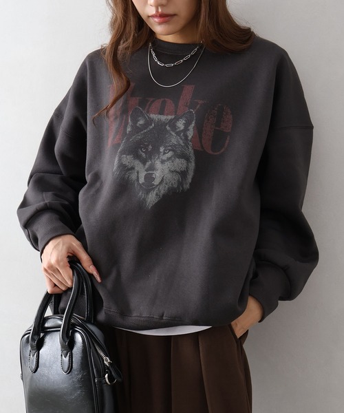 SpRay（スプレイ） トレーナー スウェット 裏起毛WOLFスウェット