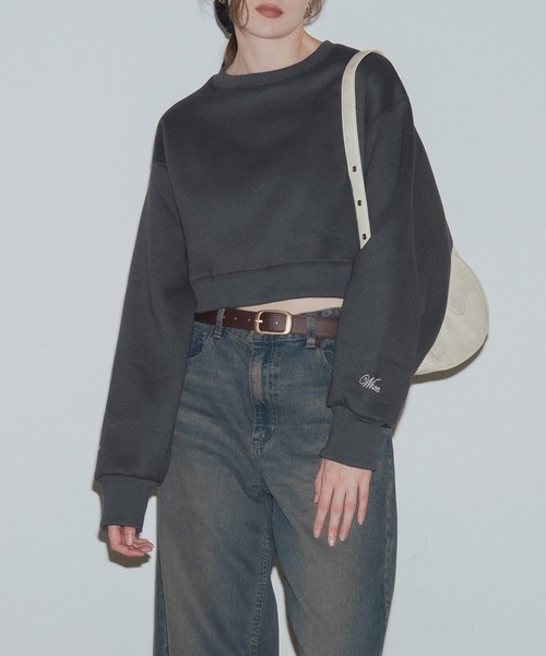 「Mili affinity」 スウェットカットソー FREE ボルドー レディース_画像6