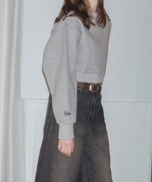 「Mili affinity」 スウェットカットソー FREE ボルドー レディース_画像9