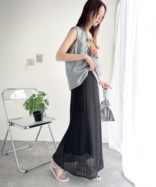 「classicalelf」 ロングスカート LARGE ホワイト レディース_画像5