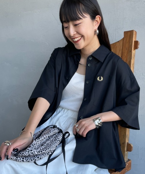 FRED PERRY（フレッドペリー） ブラウス シャツ 別注 ワンポイントロゴ