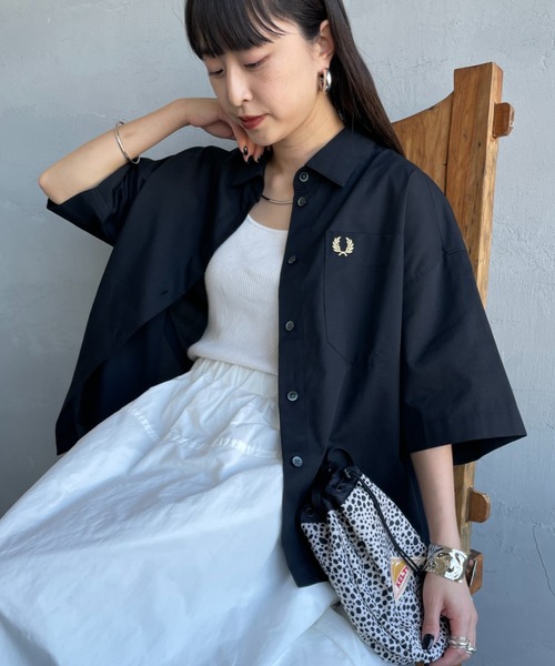 FRED PERRY（フレッドペリー） ブラウス シャツ 別注 ワンポイントロゴ