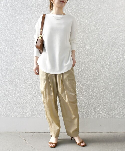 「SHIPS any」 長袖カットソー ONE SIZE ネイビー レディース_画像2