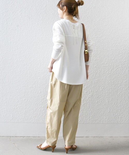 「SHIPS any」 長袖カットソー ONE SIZE ネイビー レディース_画像3