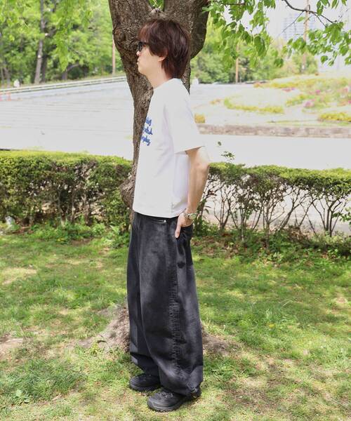 「FFEIN」 半袖Tシャツ SMALL アイボリー メンズ_画像6