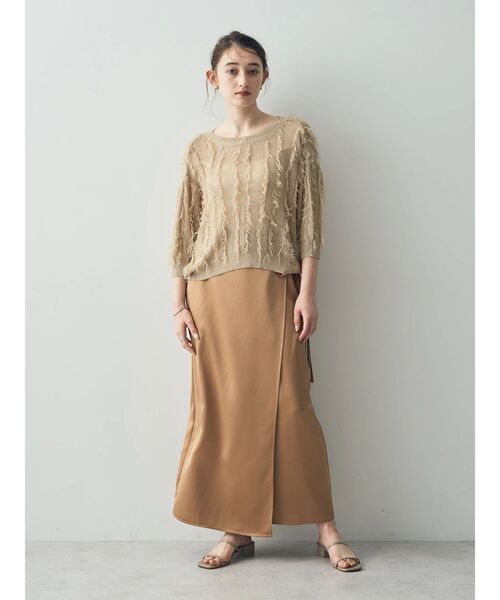 「YECCA VECCA」 スカート S キャメル レディース_画像2