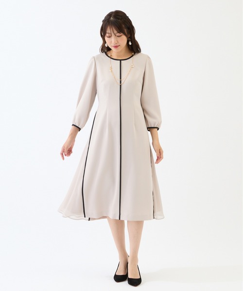 Rose Tiara　46サイズ　サイドプリーツワンピース Rose Tiara（ローズティアラ） ワンピース 入学式 入園式 「接触冷感