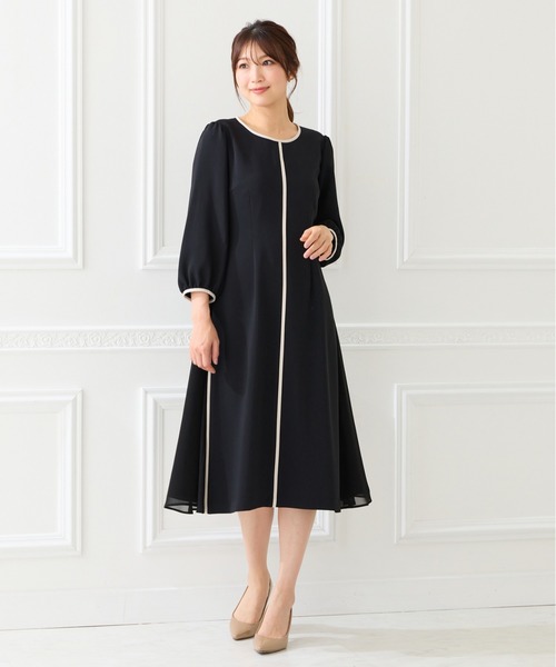 Rose Tiara　46サイズ　サイドプリーツワンピース Rose Tiara（ローズティアラ） ワンピース 入学式 入園式 「接触冷感