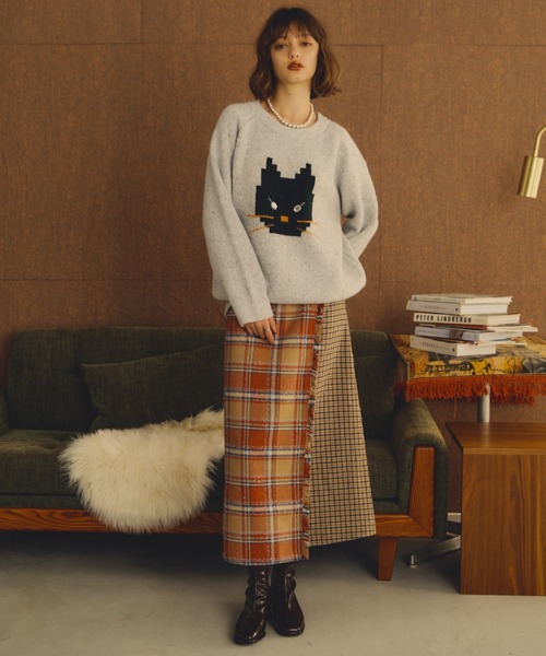 「Unitage」 長袖ニット FREE ブラック レディース_画像2