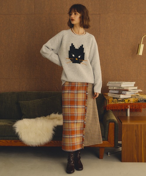 「Unitage」 長袖ニット FREE ブラック レディース_画像3