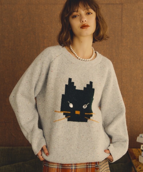 「Unitage」 長袖ニット FREE ブラック レディース_画像4