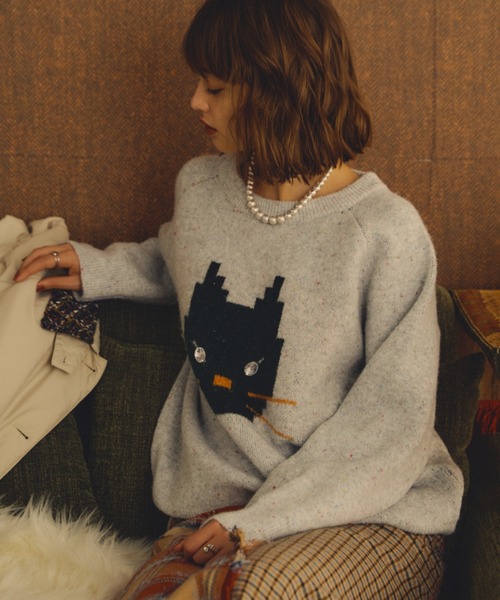 「Unitage」 長袖ニット FREE ブラック レディース_画像6