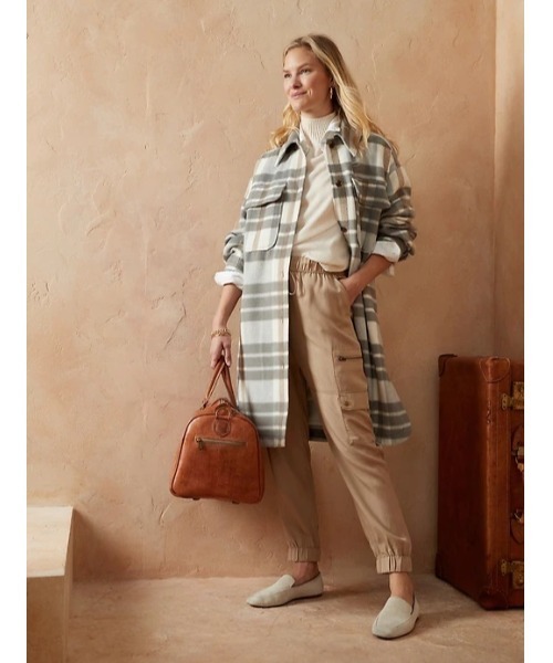 「BANANA REPUBLIC FACTORY STORE」 カーゴパンツ L ブラック レディース_画像9