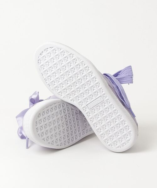 「PUMA」 ローカットスニーカー 22.5cm パープル レディース_画像3