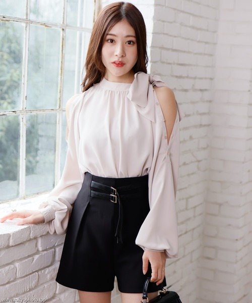 「LIPSERVICE」 ショートパンツ M アイボリー レディース_画像4