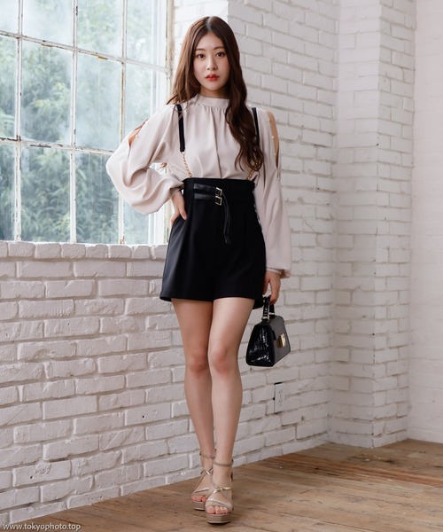 「LIPSERVICE」 ショートパンツ M アイボリー レディース_画像6