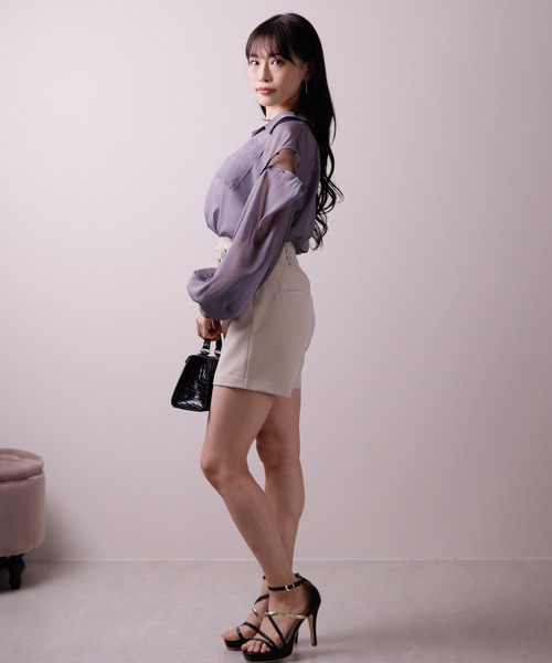 「LIPSERVICE」 ショートパンツ M アイボリー レディース_画像9