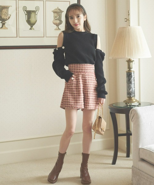 「VIOLETTA」 長袖ニット FREE ブラック レディース_画像3