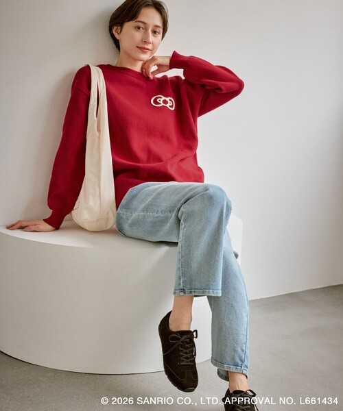 ニット セーター 「ROPE' PICNIC×ハローキティ」ジャガードニットプル