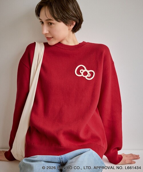 ニット セーター 「ROPE' PICNIC×ハローキティ」ジャガードニットプル