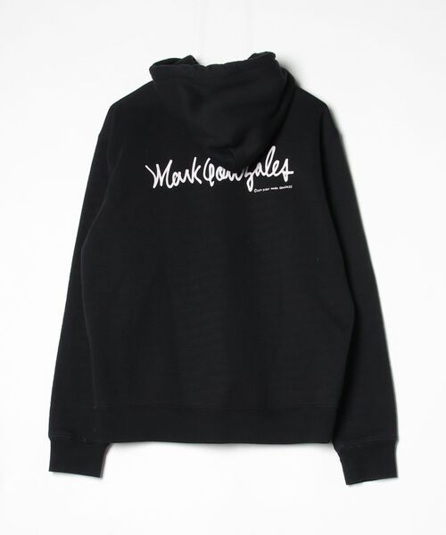 「Mark Gonzales」 ワンポイントプルオーバーパーカー M ブラック レディース_画像2