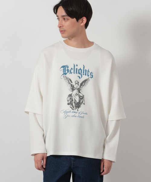 LAKOLE（ラコレ） tシャツ フェイクレイヤードロンT / 639819 メンズ