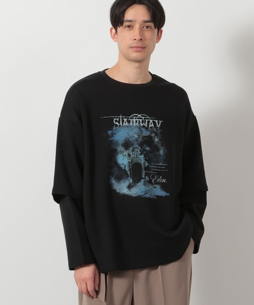 ❤️様　レイヤードライクTシャツ L サイズ　2点おまとめ LAKOLE（ラコレ） tシャツ フェイクレイヤードロンT / 639819 メンズ