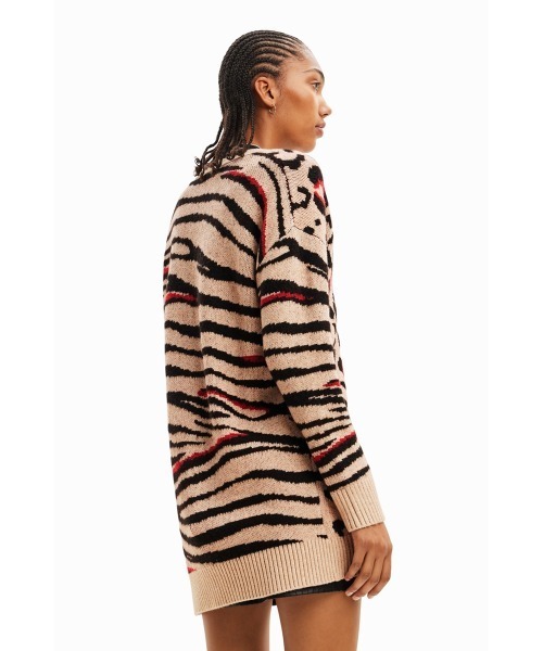 「Desigual」 ニットカーディガン S ホワイト レディース_画像5