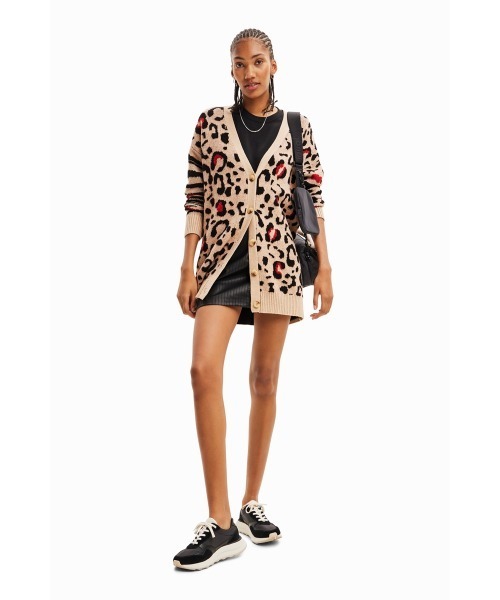 「Desigual」 ニットカーディガン S ホワイト レディース_画像6