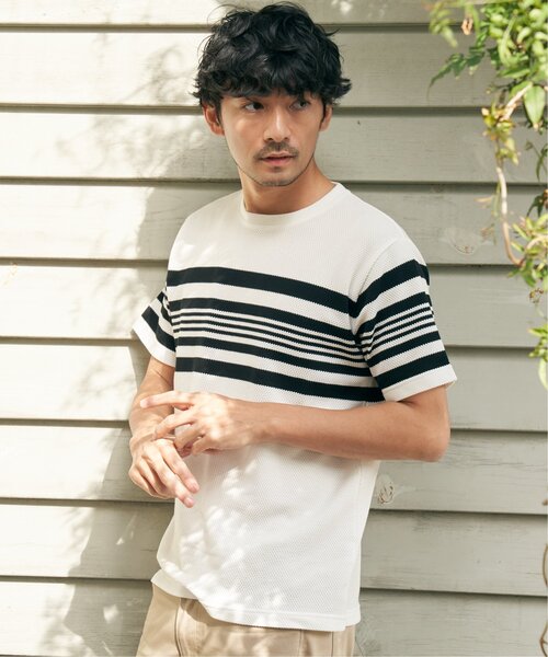 「ikka」 半袖Tシャツ M ホワイト メンズ_画像2