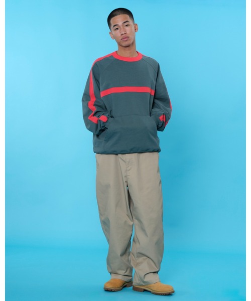 KEBOZ（ケボズ） トレーナー スウェット LINE SWEAT CREWNECK メンズ