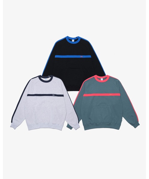 KEBOZ（ケボズ） トレーナー スウェット LINE SWEAT CREWNECK メンズ