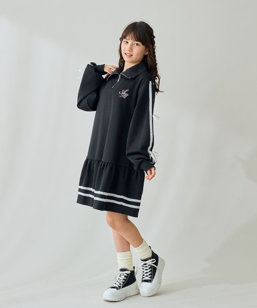 「Amourire girl」 「KIDS」長袖ワンピース 160cm ブラック キッズ_画像3
