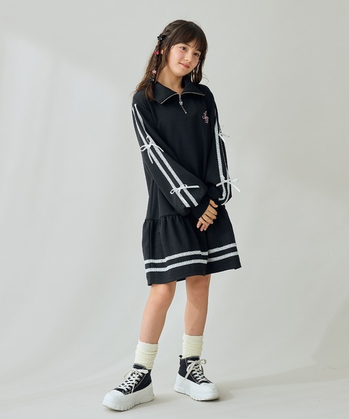 「Amourire girl」 「KIDS」長袖ワンピース 160cm ブラック キッズ_画像5